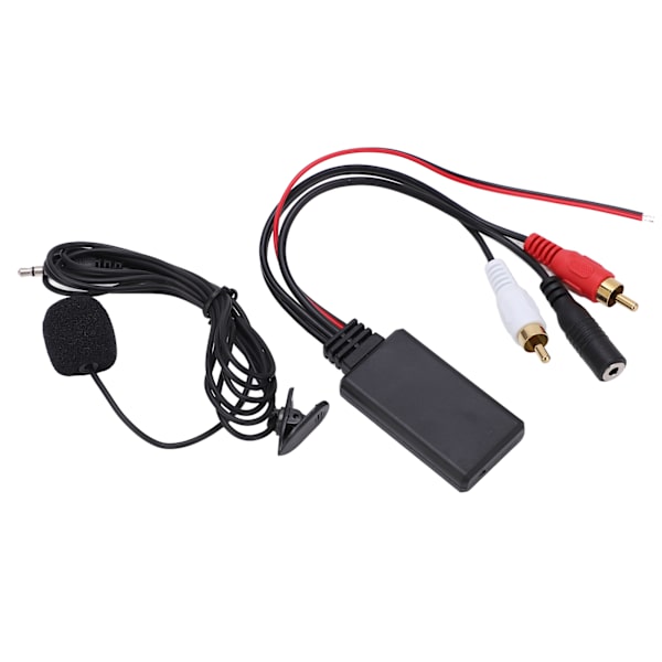 Bluetooth 5.0 AUX IN-adapter Trådløs stereokabel håndfri mikrofon Passer til Pioneer med 2RCA lydport