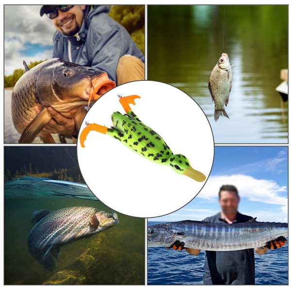 Vattenyta Artificiell Simulering Ankfiske Lure Topwater Age med Propeller för Weever Catfish