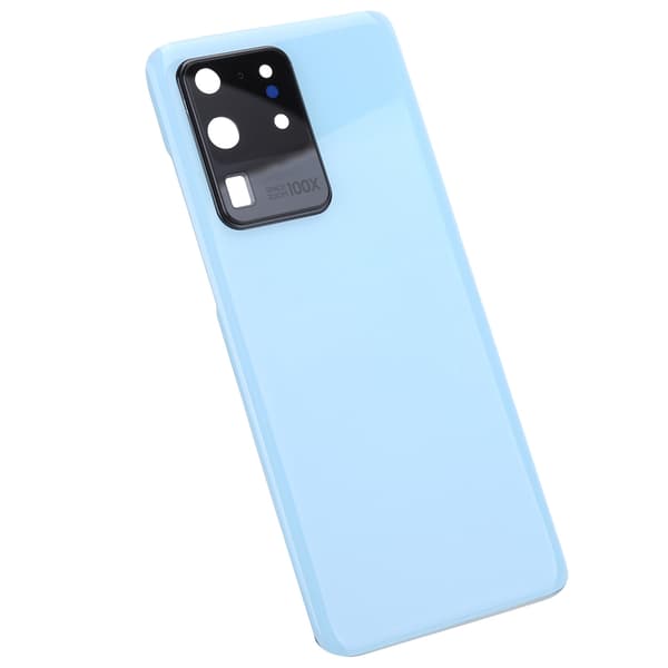 Replacement Mobile Phone Battery Cover Back Shell with Tools for Samsung S20 Ultra 5G Blue