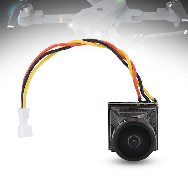 Mini FPV-kamera för Turbo Eos2 2,1 mm-lins 1200TVL CMOS NTSC Automatisk förstärkningskontroll Svart