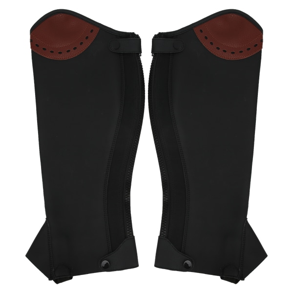 2 stk. Læder Half Chaps Ride Half Chaps Benbeskyttere til voksne S