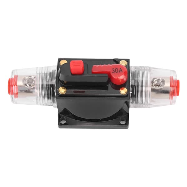 Bil Lastebil Lydforsterker Reset Strømbryter Sikringsholder Biltilbehør DC 12-24V30A