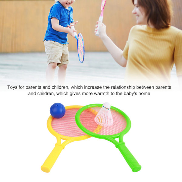 Badminton Tennisracket Udendørs Indendørs Baby Børn Pædagogiske Sports Spil Gaver Legetøj Sæt