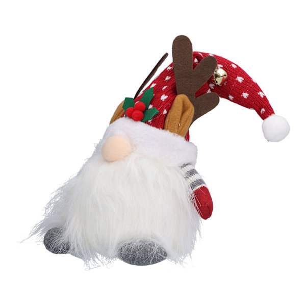 Jul Tomte Röd Ger Lycka Lägger Till Mode Ger Tur Dvärgljusdocka