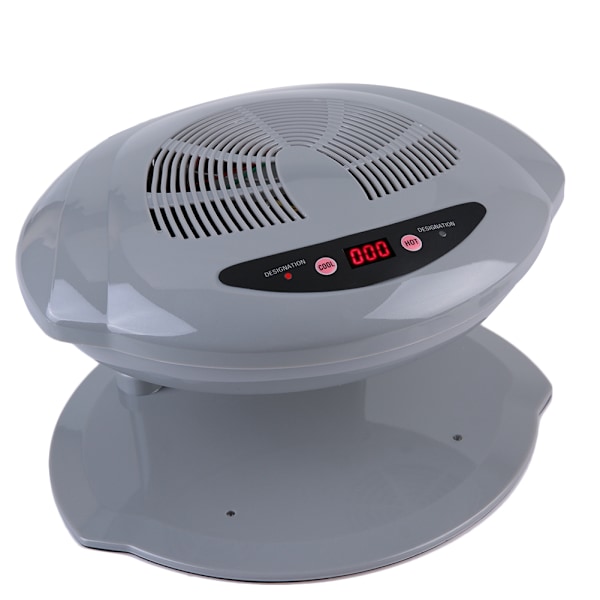 2 i 1 grå kall/varm luftblåstemperatursensor Nagellackstorkmaskin EU-kontakt 220V