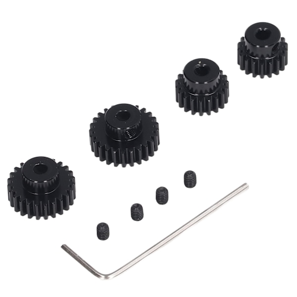 3,175 mm RC Pinjonggirsett for Tamiya TT01 TT02 TB02 TA05 RC Bil Universal 18T 19T 23T 24T Stål RC Motor Gir