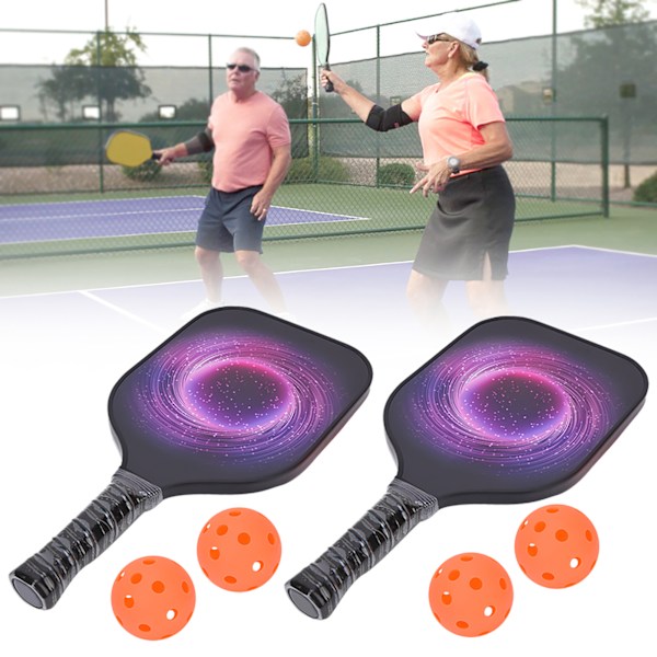 Professionella utomhussporter i kolfiber Pickleball Paddel Racket Bollar Set