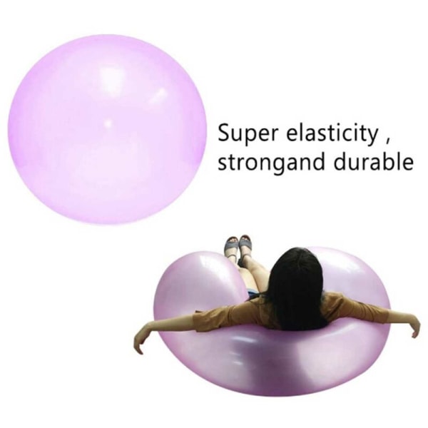 Kuumapuhallettu pallo läpinäkyvä kuplapallo puhallettava kuplapallo luova lasten suuri valopallolelu Iso violetti, malli: Suuri
