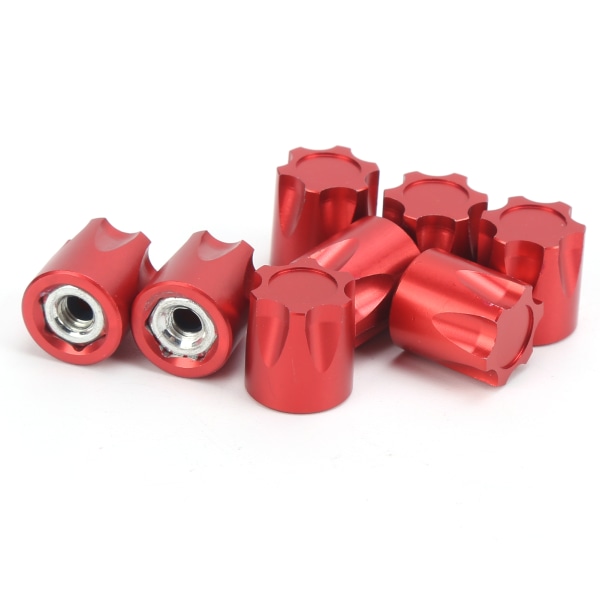 8st RC hjulfälg Center Cap Adapter M4 Mutter för Traxxas/Hsp/Axial Scx10 D90 1/10 RC CarRed