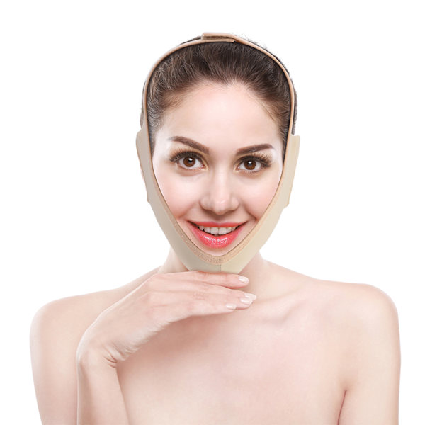Facial Slimming Mask Slimming Bandage Ansiktsbehandling Dubbelhakvård Viktminskning Ansiktsbälten M