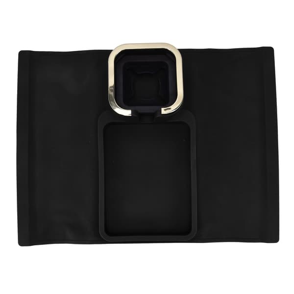 Sofa Arm Koppholder Sofa Arm Kopp Bakke Silikon Kropp med 4 Bundjernrør til Stue Balkon Sort