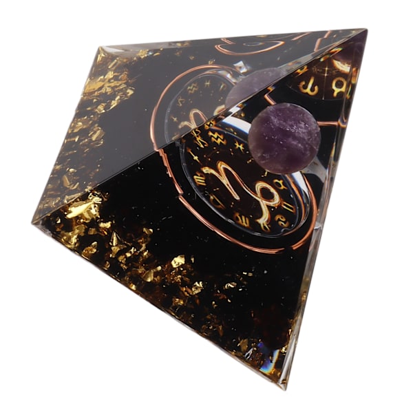 5 cm Orgonitpyramide til positiv energilagning Krystalpyramidemeditation Orgonitpyramider Chakra Zodiac Energy Generator Stenbukken