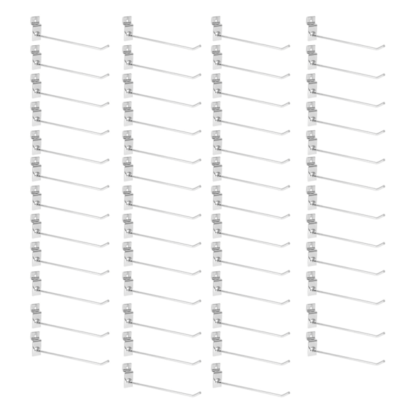 50st Supermarket Hylla Krok Järn Stark Slitstark Platt Spets Peg Board Krok Slatwall Hängare