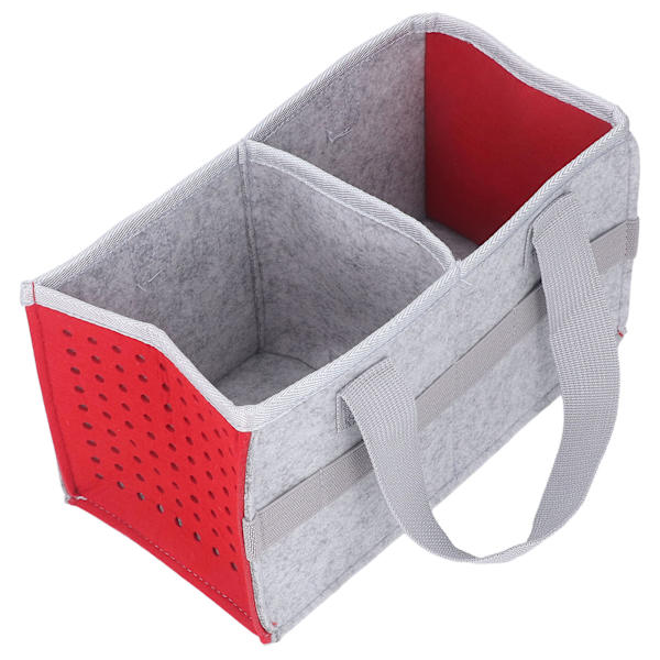 Bärbar förvaringsväska Extra utrymme Filtfodral för Toniebox Player Startset Röd