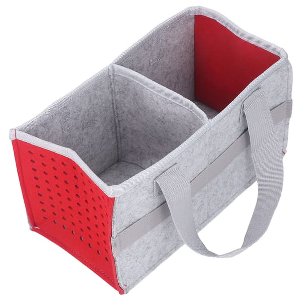Portable Storage Bag Extra Space Felt Case for Toniebox Player Starter Set Red