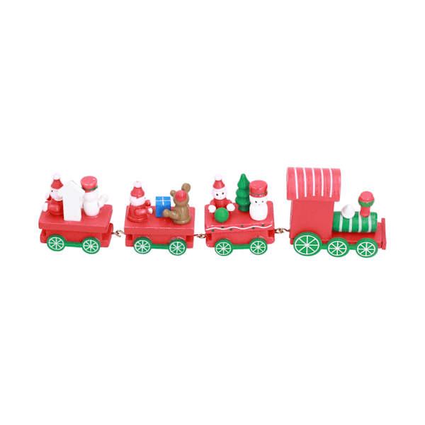 Juletog leker Sett Miniatyr Farge Tegneserie Juletog Modell for Barn Gutter JenterC