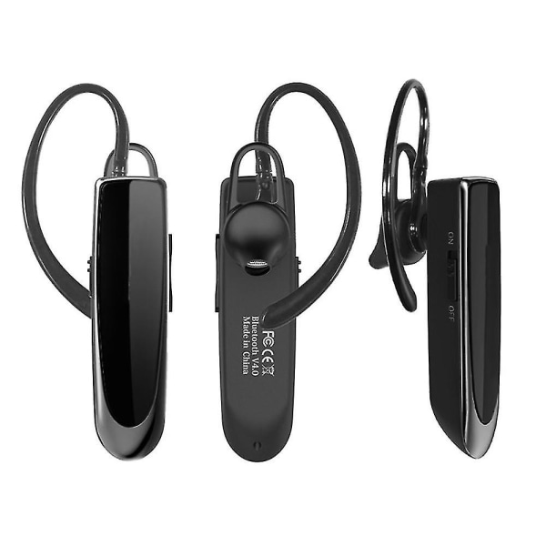 Bluetooth-ørestykke trådløst håndfrit headset-sort