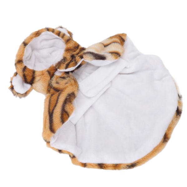 Dog Tiger Halloween kostym Klassisk Söt Varma slående färger Vackra Pet Cosplay Tiger Kläder för höst och vinter S