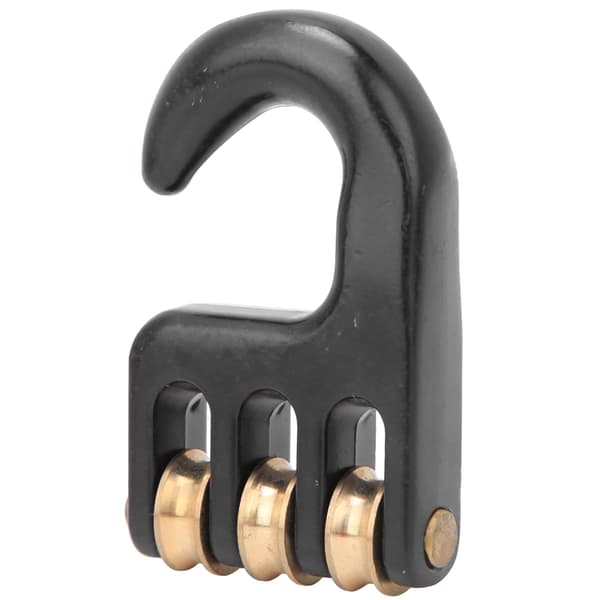 Sort aluminiumlegering universal windsurfing rig løftekrog 3 ruller hardware tilbehør[LD]