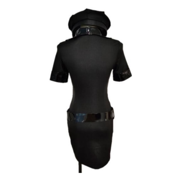 Kvinnors sexig polis uniform klädsel Halloween kostymny version XL