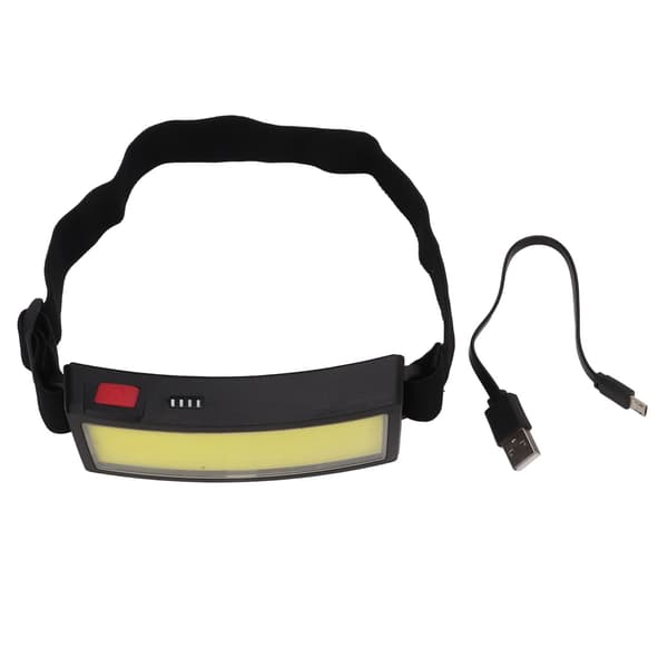 LED Hodelykt USB-lading LED Flomlys Ultralett COB Hodelykt Utendørs Camping Hodemontert Hodelykt