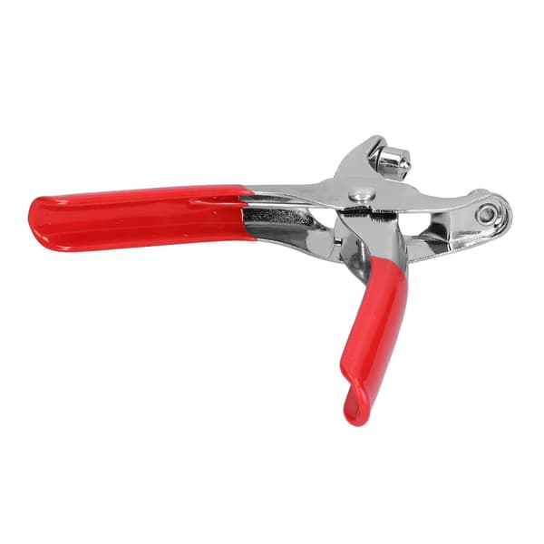 Eyelet Plier Setter Chrome-plated Plastic Dipped Handle 6in Red with 100 Rivets