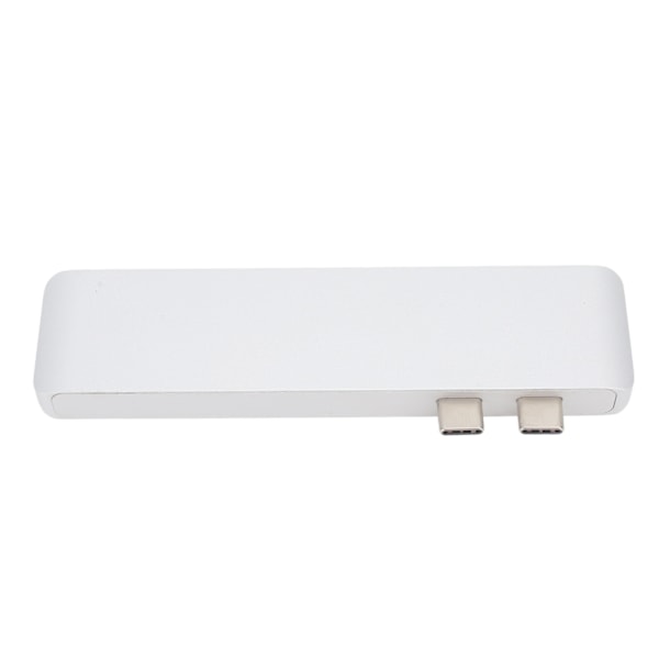 Dockningsstation 10Gbps 5Gbps USB3.0-gränssnitt Minneskortläsare Lättviktsbärbar typ C Hub för MacBook Silver