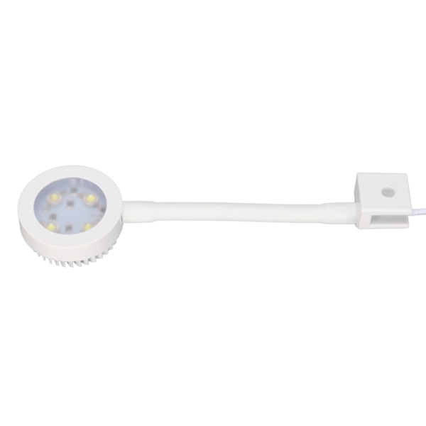 Lille akvariebelysning Høj lysstyrke 360° roterbar Clip On LED Fisktank Lampe til inden for 0,4 tommer tykkelse Hvid