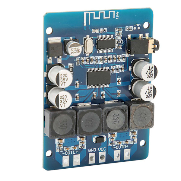 Digital Effektforstærker Board ABS 2 Kanal Lydforstærker Modul AUX Decoder Board 45W