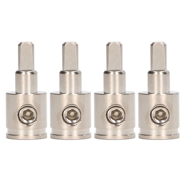 Amp Input Reducer 0GA to 4GA Brass Durable Power Ground Input Reducer Adapter for Car