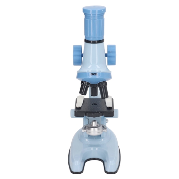 Barnmikroskopset Klar bildkälla Science Educational Magnifier Toy with LED Light Blue