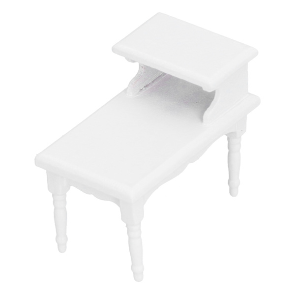 1:12 Nukenukke Sohvapöytä DIY Puu Miniatyyri Tee pöytä Huonekalut Malli Koriste Valkoinen