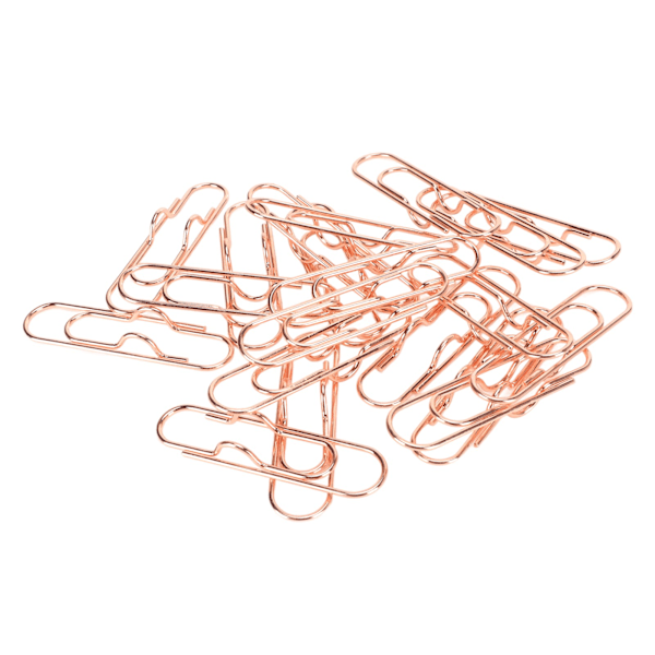 20 kpl Kynäpidike Metallinen Vahva Puristusvoima Anti Lost Paper Clip Lyijykynän Pidike Kouluun Toimistoon Ruusukulta