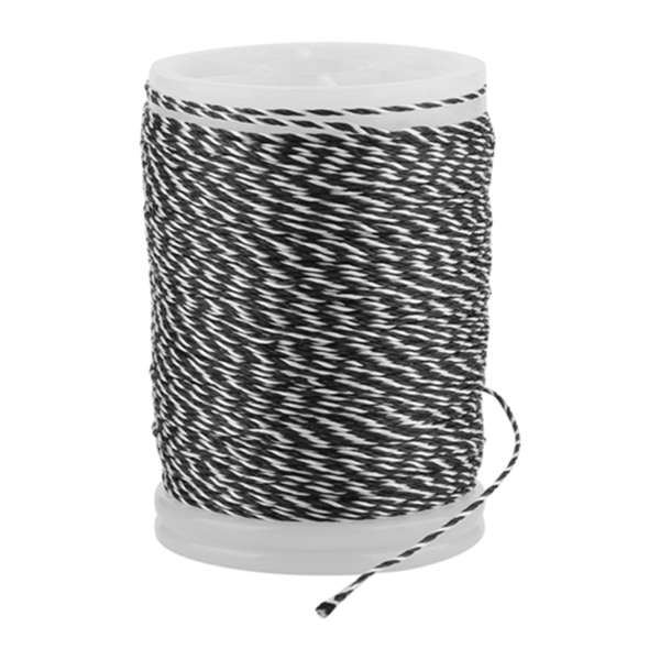 120m Durable Nylon String Serving Thread For Bowstring Archery Supplies (black+white)