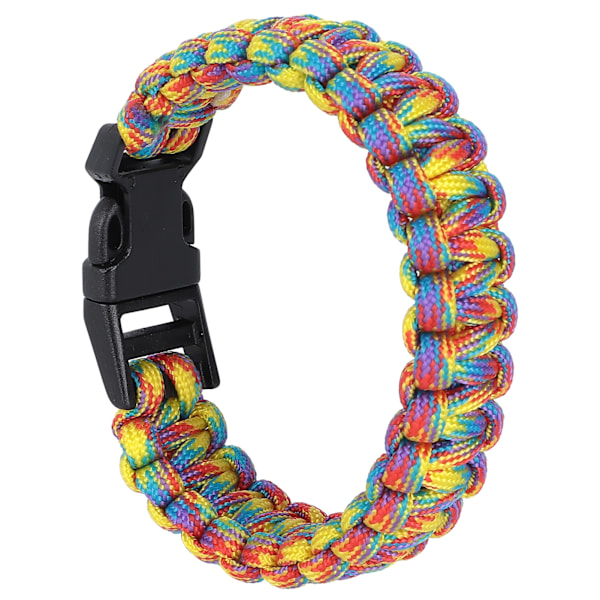 Punottu Paracord-rannekoru miehille ja naisille, ulkoiluun tarkoitettu selviytymisrannekoru laskuvarjonarulla
