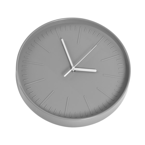 Mute Quartz Clock Väggklocka Minimalistisk Modern Plast Väggklocka för Vardagsrum SovrumGrå