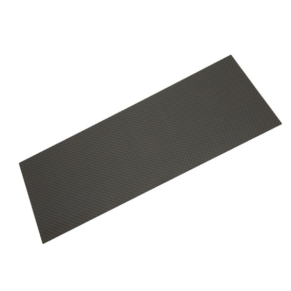 3K mat kolfiberplade Twillvævet kulfiberplade til gør-det-selv håndværk CNC-gravering 100x250x2,0 mm / 3,9x9,8x0,08in