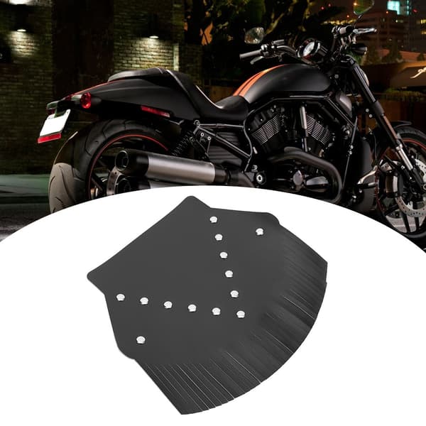 Motorcycle Rear Fender Mudguard Motorcycle Modification Mudguard Decoration (Black)