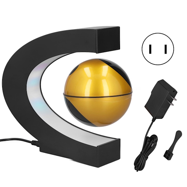 Magneettinen leijunta-koriste Yin ja Yang C-muotoinen kelluva koriste 100‑240V US-pistokkeella