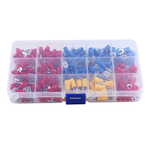 280 stk elektriske assorterede isolerede tråd Crimp terminaler Connector Case Kit Set