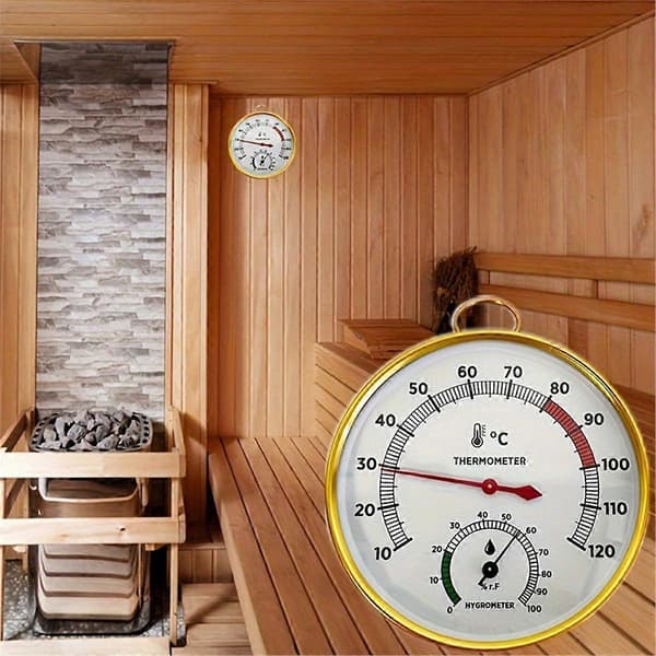 Saunatermometer og hygrometer nSaunatermometer og fugtighedsmåler