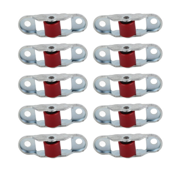 10 Pcs Sliding Door Window Pulley Mute Roller Plastic Single Wheel Hardware with Base 12mm