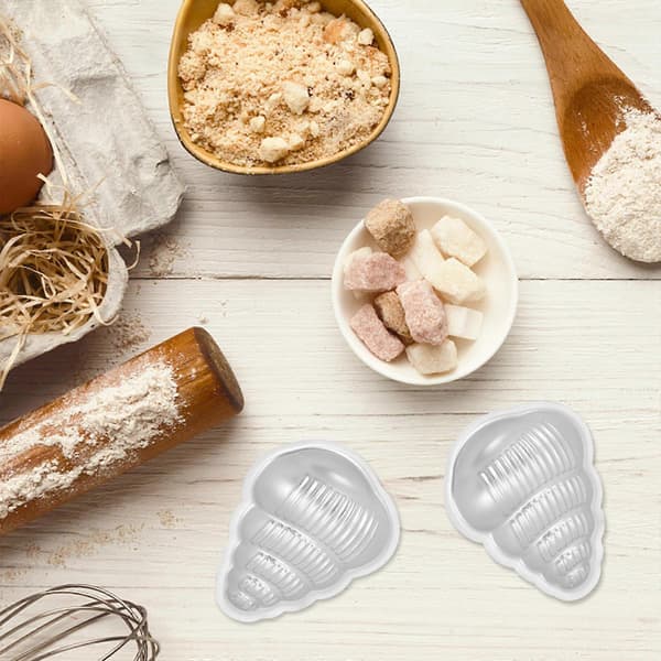 Badebombeform Aluminiumslegering Kakeform for DIY Pudding 4-delt sett