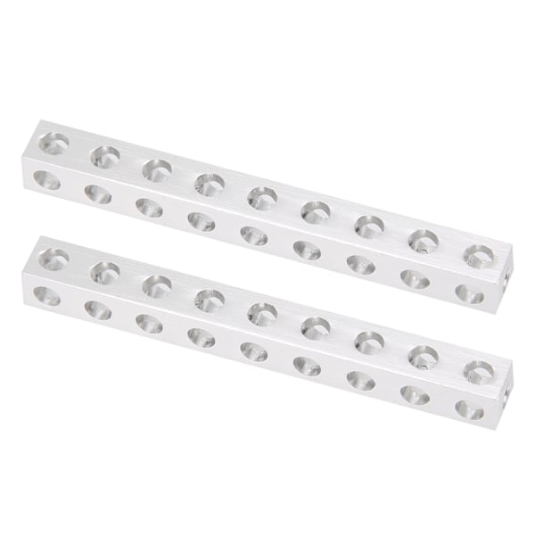 2st 3106‑0009‑0072 Robotin rakenne, neliömäinen palkki osa 9 reikää 8 x 72 mm