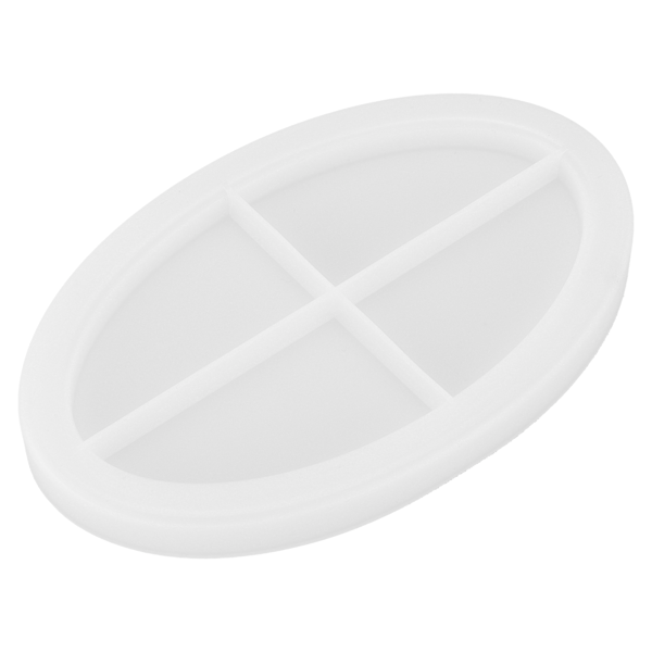 Epoxy Resin Støbning Frugtbakke Form Silikone Dekorativ Bakke Plade DIY Form Tilbehør Oval Glat Bakkeform