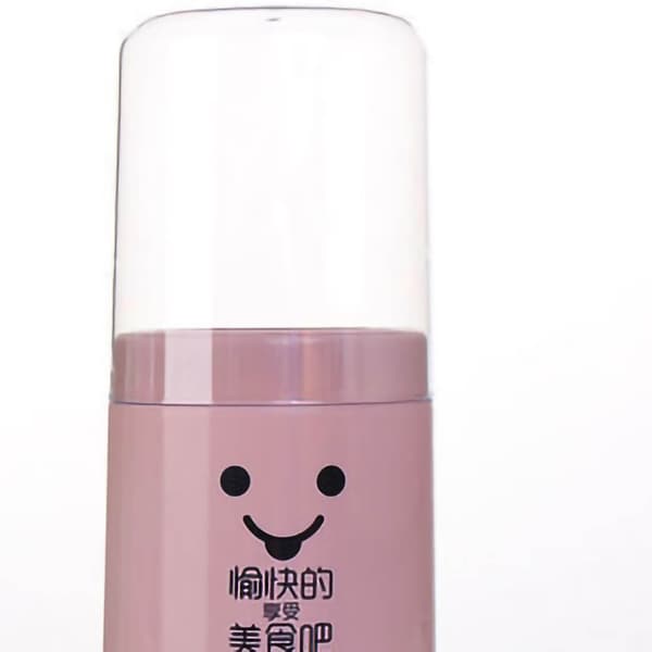 Cute Chopstick Holder Storage with Dustproof Lid Eco-Friendly Plastic Utensil Holder with Removable Base for Kitchen Pink