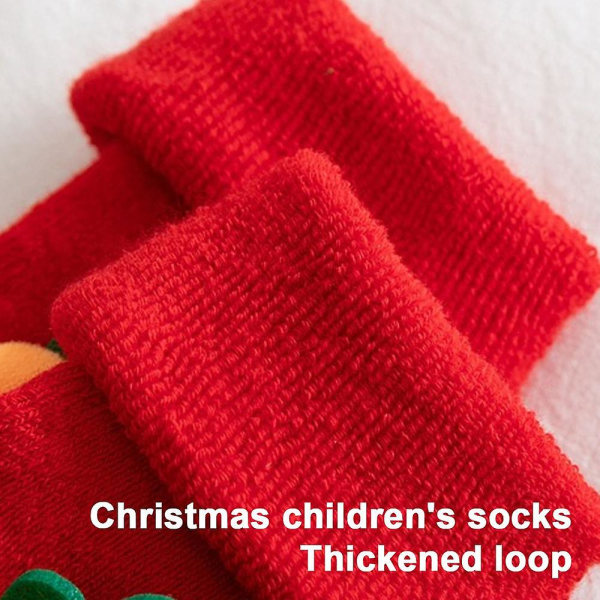 Baby Girls Boys Slipper Socks Soft Winterkids Christmas Home Socks