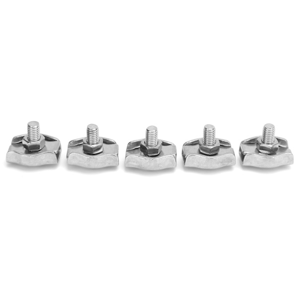 5 st repklämma Simplex rostfritt stål Fixeringsklämma för marin hårdvara för lyftmaskiner 4 mm/0,16 tum