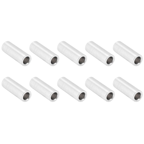10 st Rund distanshållare aluminiumlegering ogängad fristående stödbeslag 6 mm Ytterdiameter Lång 16,5 mm