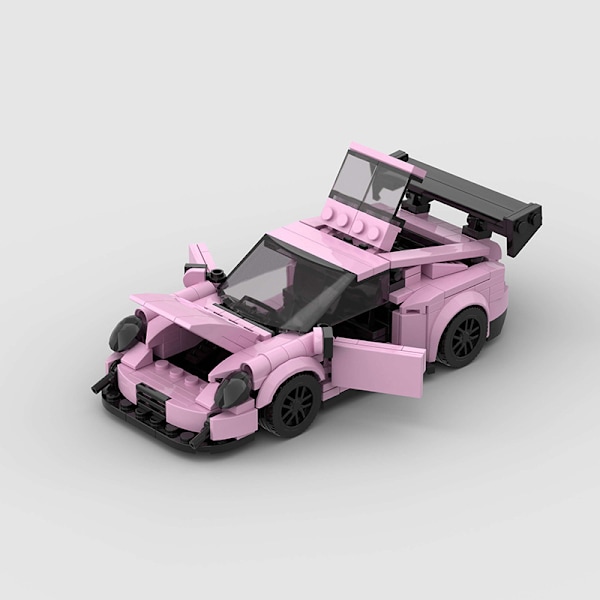 374-osainen superkilpa-autojen rakennuspalikkasetti